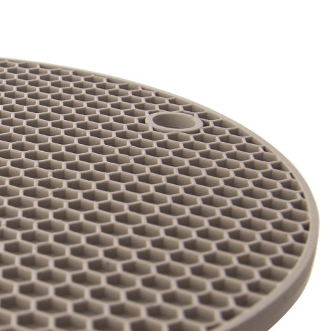 Grupa Orion Sp. z o.o. Podstawka pod Garnek Silikonowa Beżowa 17,5 cm ORION Odporna na Ciepło