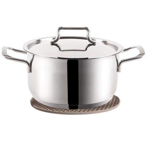 Grupa Orion Sp. z o.o. Podstawka pod Garnek Silikonowa Beżowa 17,5 cm ORION Odporna na Ciepło