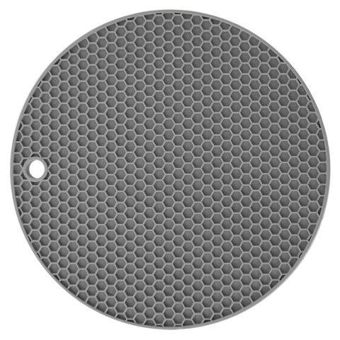 Grupa Orion Sp. z o.o. Podstawka pod Garnek Silikonowa Szara 17,5 cm ORION Odporna na Ciepło