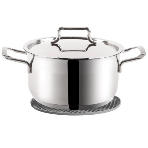 Grupa Orion Sp. z o.o. Podstawka pod Garnek Silikonowa Szara 17,5 cm ORION Odporna na Ciepło