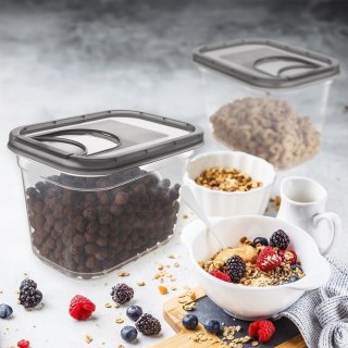 Grupa Orion Sp. z o.o. Pojemnik na Kapsułki Karmę Sypkie 1,3 L ORION z Dozownikiem 16,5 x 11,5 cm