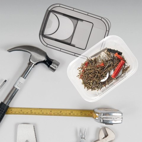 Grupa Orion Sp. z o.o. Pojemnik na Kapsułki Karmę Sypkie 1,3 L ORION z Dozownikiem 16,5 x 11,5 cm