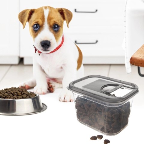 Grupa Orion Sp. z o.o. Pojemnik na Kapsułki Karmę Sypkie 1,3 L ORION z Dozownikiem 16,5 x 11,5 cm