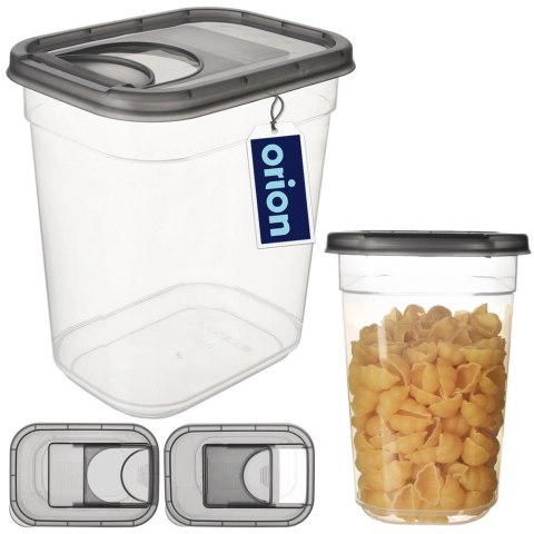 Grupa Orion Sp. z o.o. Pojemnik na Kapsułki Karmę Sypkie 1,9 L ORION z Dozownikiem 16,5 x 16,5 cm