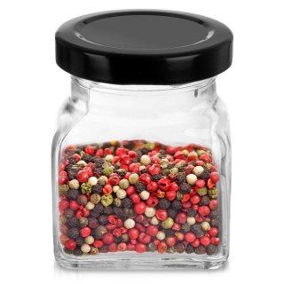 Grupa Orion Sp. z o.o. Pojemnik Szklany na Przyprawy 120 ml ORION z Metalową Nakrętką 7 x 5,5 cm