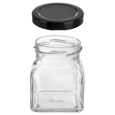 Grupa Orion Sp. z o.o. Pojemnik Szklany na Przyprawy 120 ml ORION z Metalową Nakrętką 7 x 5,5 cm