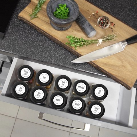 Grupa Orion Sp. z o.o. Pojemnik Szklany na Przyprawy 120 ml ORION z Metalową Nakrętką 7 x 5,5 cm