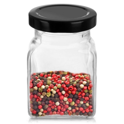 Grupa Orion Sp. z o.o. Pojemnik Szklany na Przyprawy 170 ml ORION z Metalową Nakrętką 9,5 x 5,5 cm