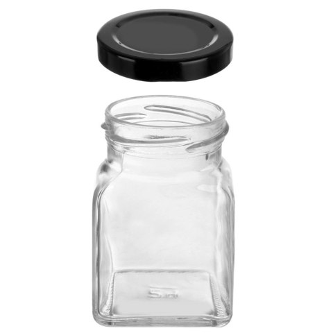 Grupa Orion Sp. z o.o. Pojemnik Szklany na Przyprawy 170 ml ORION z Metalową Nakrętką 9,5 x 5,5 cm