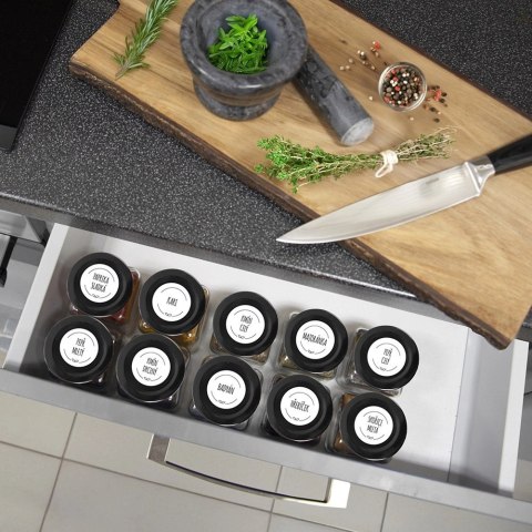 Grupa Orion Sp. z o.o. Pojemnik Szklany na Przyprawy 170 ml ORION z Metalową Nakrętką 9,5 x 5,5 cm