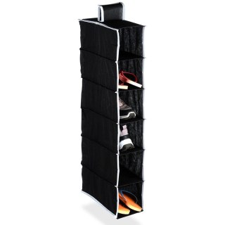 AM/63 Organizer Wiszący do Szafy 6 Półek 30 x 15 x 84 cm STORAGE SOLUTIONS Czarny