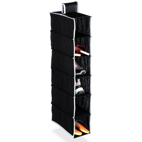 AM/63 Organizer Wiszący do Szafy 6 Półek 30 x 15 x 84 cm STORAGE SOLUTIONS Czarny