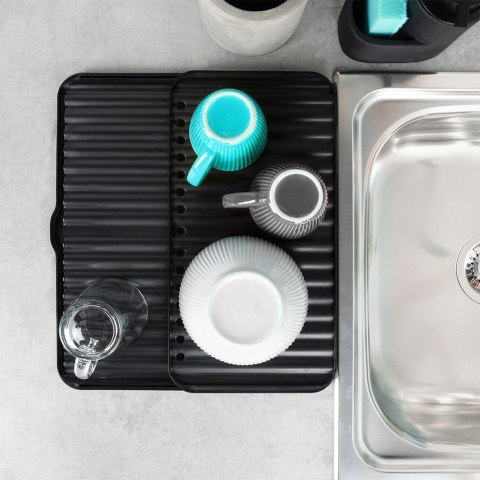 Grupa Orion Sp. z o.o. Mata do Suszenia Naczyń Rozkładana 37,5 x 20,5/33 cm z Wylewką VILDE