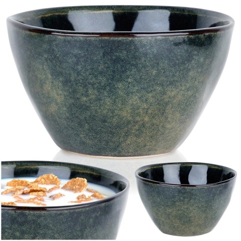 Grupa Orion Sp. z o.o. Miseczka Ceramiczna 14 cm 425 ml Gresowa do Zmywarki i Mikrofali VILDE
