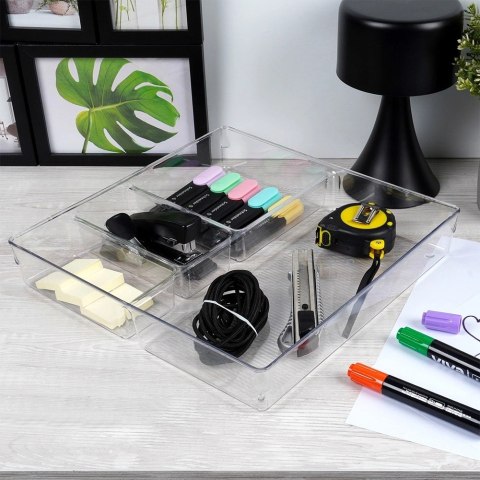Grupa Orion Sp. z o.o. Organizer do Szuflady z Przegródkami 31 x 31 x 5,5 cm VILDE 4 Przegródki