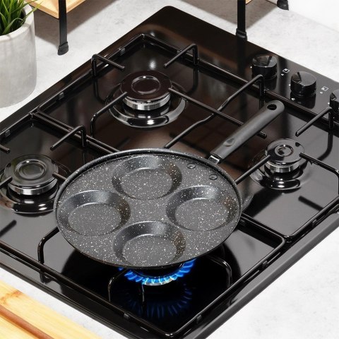 Grupa Orion Sp. z o.o. Patelnia do Jajek Granitowa 4 Otwory 24 cm VILDE Line Nieprzywierająca