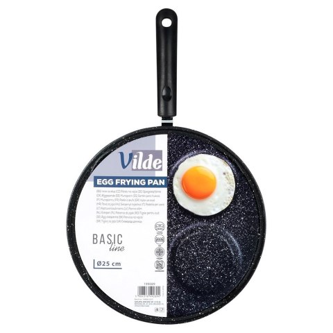 Grupa Orion Sp. z o.o. Patelnia do Jajek Granitowa 4 Otwory 24 cm VILDE Line Nieprzywierająca