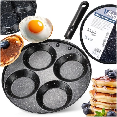 Grupa Orion Sp. z o.o. Patelnia do Jajek Granitowa 4 Otwory 24 cm VILDE Line Nieprzywierająca