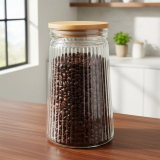 Grupa Orion Sp. z o.o. Pojemnik na produkty sypkie szklany z pokrywką i uszczelką 1 l