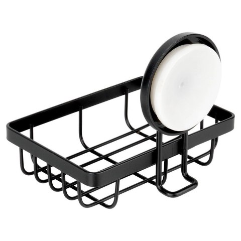 AM/63 Półka Pod Prysznic Metalowa Mała Czarna na Przyssawkę 135 cm BS