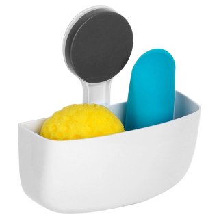 AM/63 Półka Pod Prysznic na Przyssawkę Biała 16 x 7 cm Kosmetyki BS