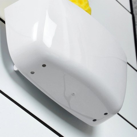 AM/63 Półka Pod Prysznic na Przyssawkę Biała 16 x 7 cm Kosmetyki BS