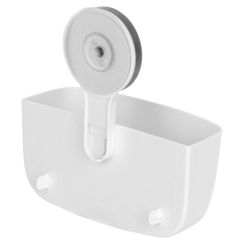 AM/63 Półka Pod Prysznic na Przyssawkę Biała 16 x 7 cm Kosmetyki BS
