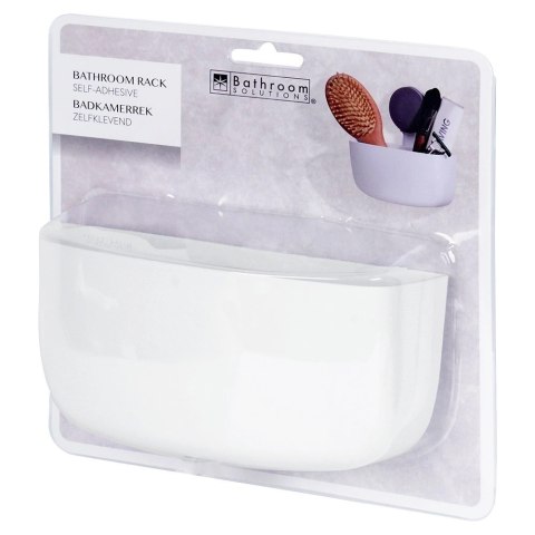 AM/63 Półka Pod Prysznic na Przyssawkę Biała 16 x 7 cm Kosmetyki BS
