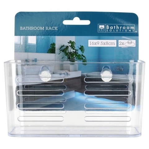 AM/63 Półka Pod Prysznic Wysoka Przezroczysta na Przyssawki 155 cm BS