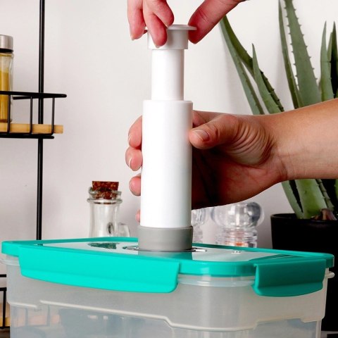 Grupa Orion Sp. z o.o. Pojemnik Próżniowy na Żywność 1,2 L EXCELLENT HOUSEWARE z Datą 23 x 16 cm