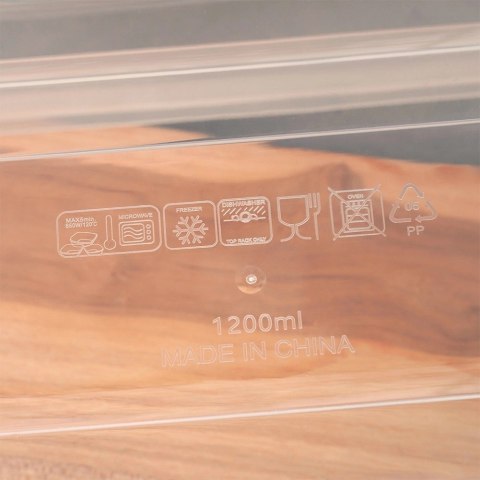 Grupa Orion Sp. z o.o. Pojemnik Próżniowy na Żywność 1,2 L EXCELLENT HOUSEWARE z Datą 23 x 16 cm