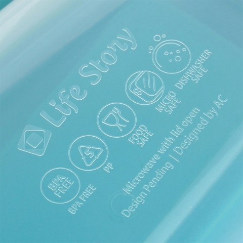 Grupa Orion Sp. z o.o. Pojemnik Lunchbox Dzielony 3 Komory 13L EXCELLENT Zestaw Sztućce 23 x 19 cm