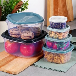 Grupa Orion Sp. z o.o. Zestaw 6 Pojemników na Żywność Szczelny Tworzywo EXCELLENT HOUSEWARE