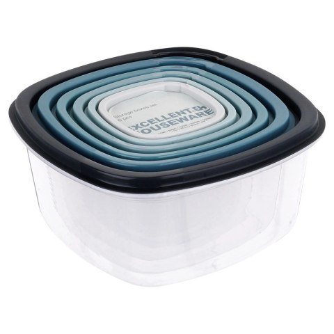 Grupa Orion Sp. z o.o. Zestaw 6 Pojemników na Żywność Szczelny Tworzywo EXCELLENT HOUSEWARE