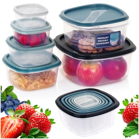 Grupa Orion Sp. z o.o. Zestaw 6 Pojemników na Żywność Szczelny Tworzywo EXCELLENT HOUSEWARE