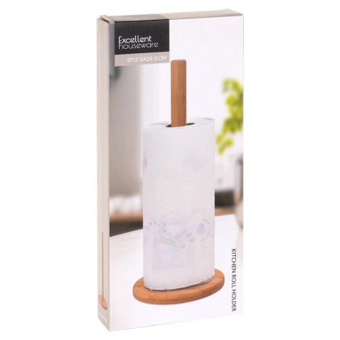 Grupa Orion Sp. z o.o. Stojak na Ręcznik Papierowy Bambusowy Kuchenny Wolnostojący 29,5 cm EH