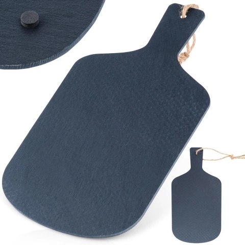 Grupa Orion Sp. z o.o. Taca do Serwowania Kamienna Łupek 28,5 x 15 cm EXCELLENT HOUSEWARE Uchwyt