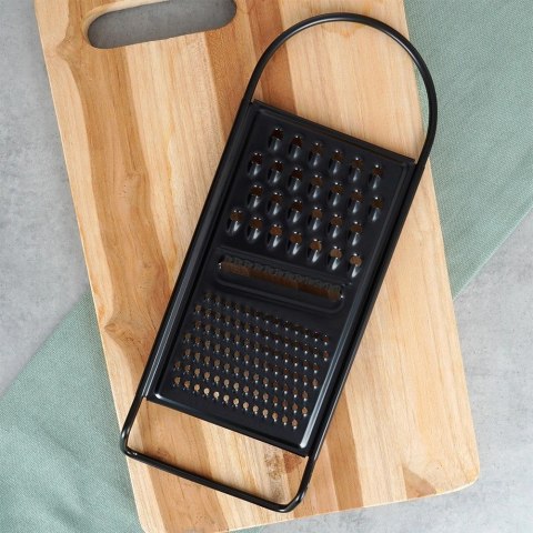 Grupa Orion Sp. z o.o. Tarka Kuchenna Płaska Stalowa Czarna 3 Ostrza 28,5 cm EXCELLENT HOUSEWARE