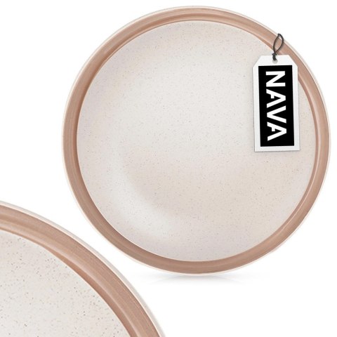 VLACHOS BROS S.A IMPORTS (NAVA),Valantis Vlachos Talerz Deserowy Ceramiczny Beżowy NAVA ARTHENA 20,5 cm Zmywarka