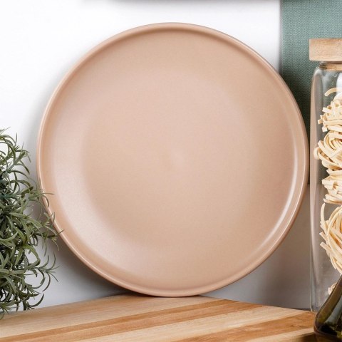 VLACHOS BROS S.A IMPORTS (NAVA),Valantis Vlachos Talerz Deserowy Kamionka Beżowy NAVA SOHO 20,5 cm Podwyższony Rant