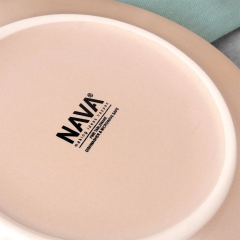 VLACHOS BROS S.A IMPORTS (NAVA),Valantis Vlachos Talerz Deserowy Kamionka Beżowy NAVA SOHO 20,5 cm Podwyższony Rant