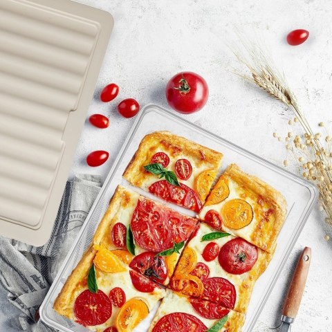 Grupa Orion Sp. z o.o. Pojemnik na Wędliny Sery 2 L ORION Falowane Dno Zmywarka 28,5 x 22,5 cm