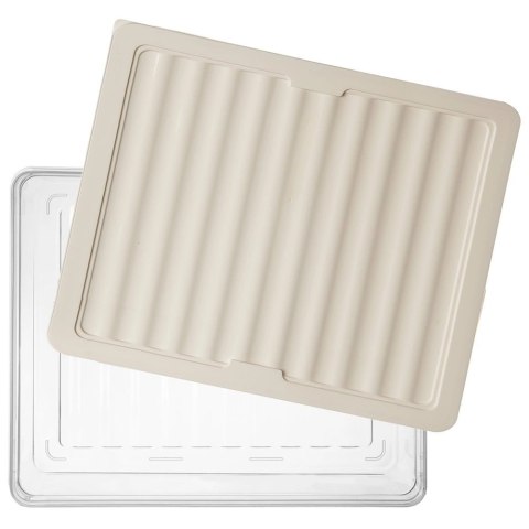 Grupa Orion Sp. z o.o. Pojemnik na Wędliny Sery 2 L ORION Falowane Dno Zmywarka 28,5 x 22,5 cm