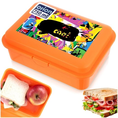 Grupa Orion Sp. z o.o. Pojemnik Lunchbox Śniadaniowy 750 ml ORION Zmywarka Mikrofala 18 x 13 cm