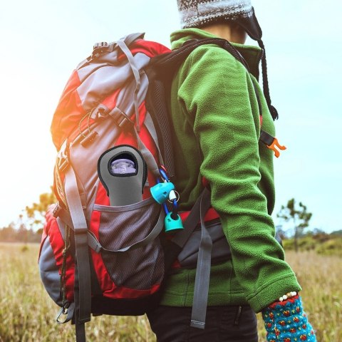 Grupa Orion Sp. z o.o. Pokrowiec Termiczny na Butelkę Neopren Szary ORION Uchwyt 38 cm