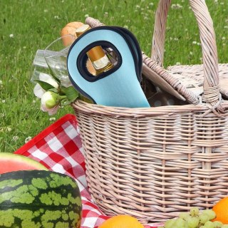 Grupa Orion Sp. z o.o. Pokrowiec Termiczny na Butelkę Neopren Niebieski ORION Uchwyt 38 cm