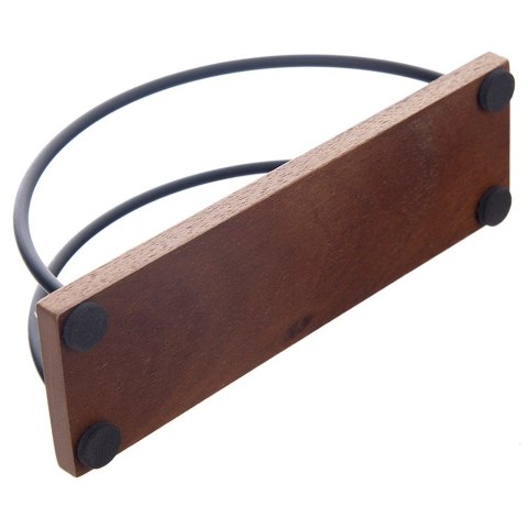 Grupa Orion Sp. z o.o. Serwetnik Drewniano-Metalowy RADKA Czarny 16 x 5 x 8 cm ORION