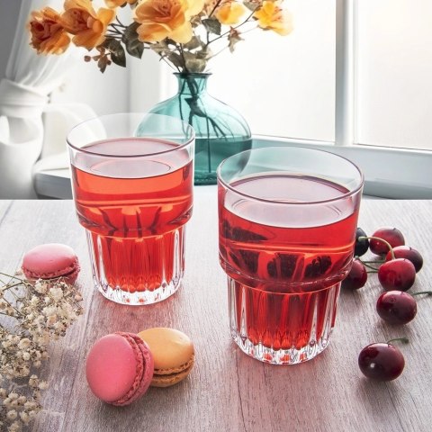 Grupa Orion Sp. z o.o. Szklanka Uniwersalna do Napojów Grube Szkło Ryflowane 320 ml ORION