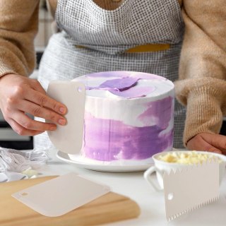 Grupa Orion Sp. z o.o. Szpatuły Cukiernicze Zestaw 3 szt. ORION Gładka/Ząbkowana Zmywarka