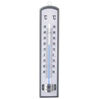 Grupa Orion Sp. z o.o. Termometr Uniwersalny Drewniany Szary ORION 21 cm Zewnętrzny